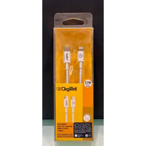 Digitek Data Cable TYPE C TO Lightning 3A Data Cable 27w