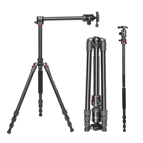 Digitek Professional Aluminum Tripod Cum Monopod with Swivel Pan Head DTR 520BH