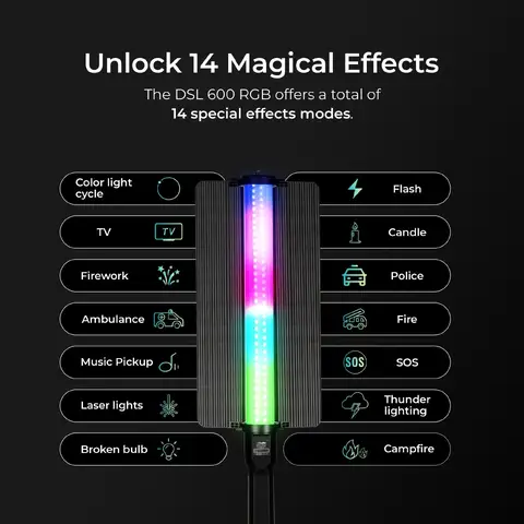 Digitek DSL-600 RGB Portable Handheld RGB LED Light