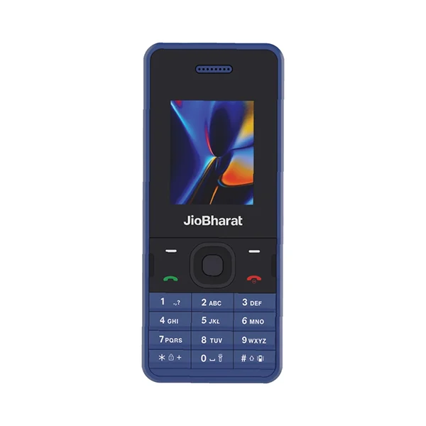 Jio Bharat V2 keypad Feature Phone. Color Blue