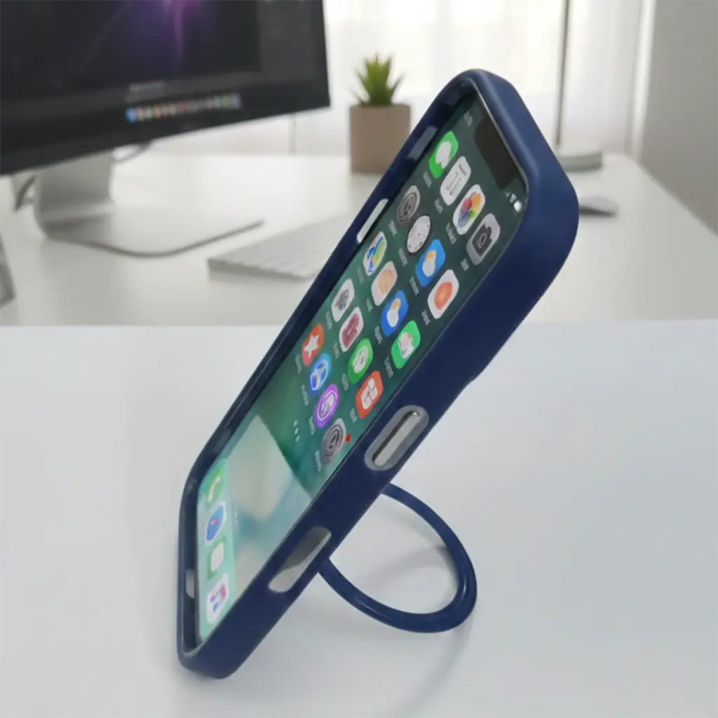 Double Stand Case With Camera Protector and Screen Protector - iPhone 16 pro max