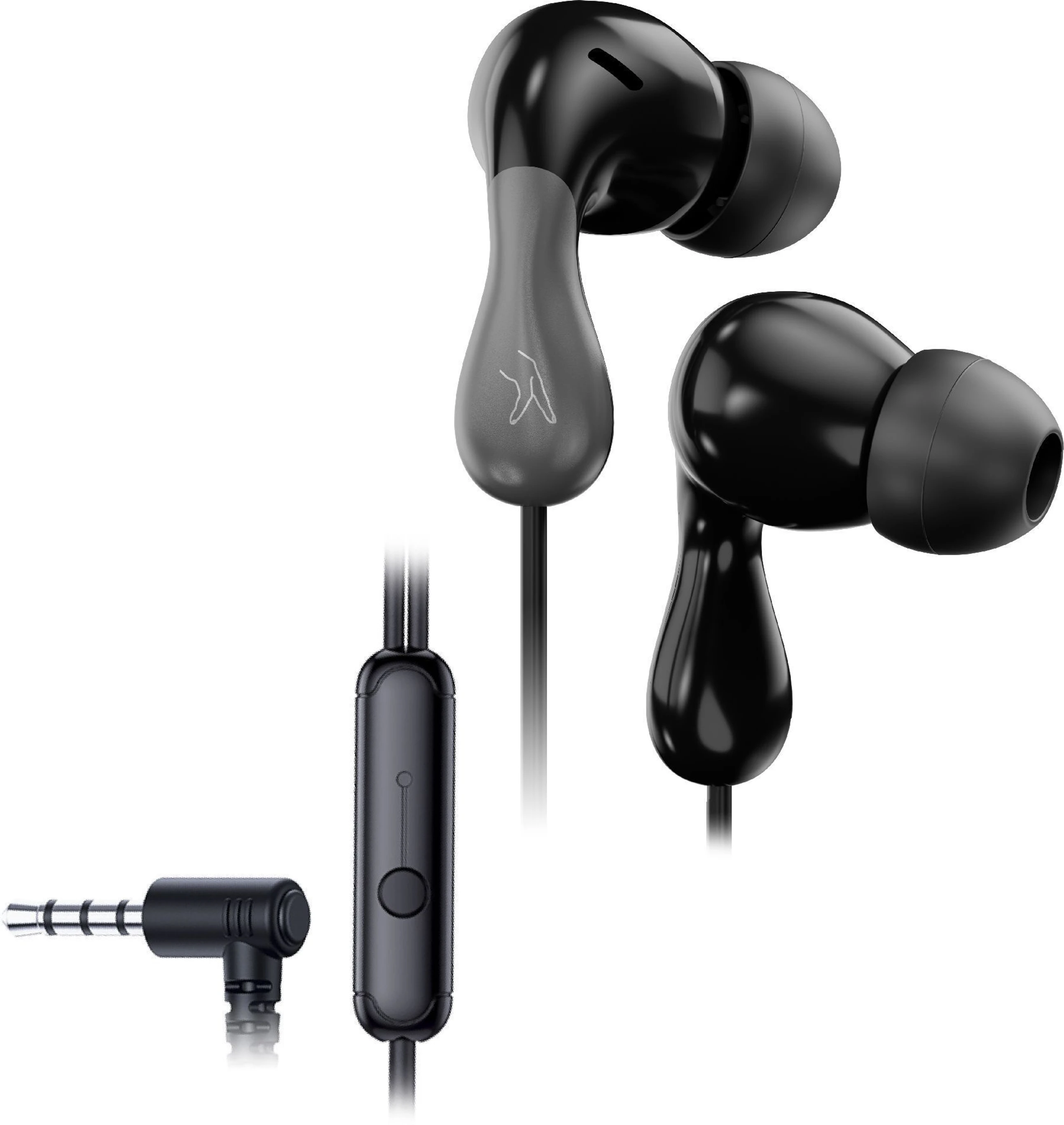 Fingers HappyTunes in Ear Wired Earphone. Color Black