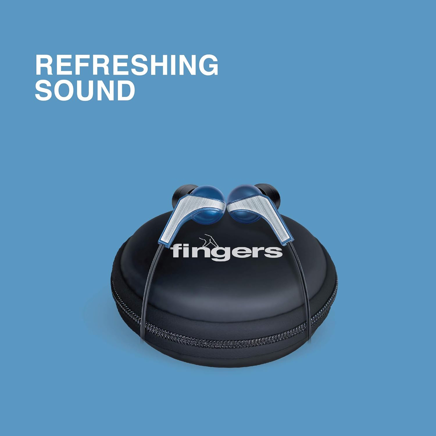 FINGERS SoundBoomerang Wired in-Ear Earphones with Mic. Color Black