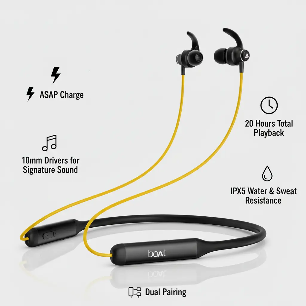 boAt Rockerz 338 in Ear Neckband