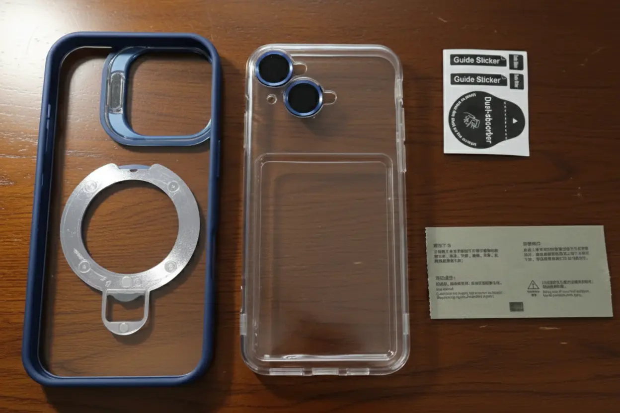 Double Stand Case With Camera Protector and Screen Protector - Samsung S24